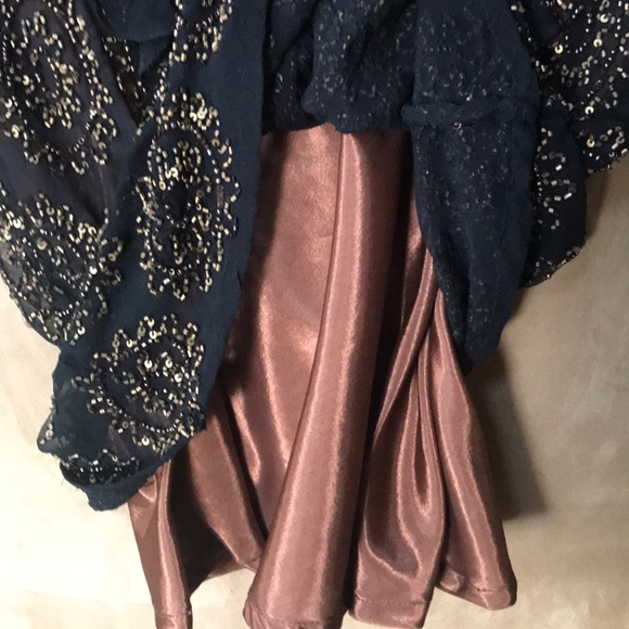 Adrianna Papell Evening Silk Beaded Top S - Picture 3 of 6